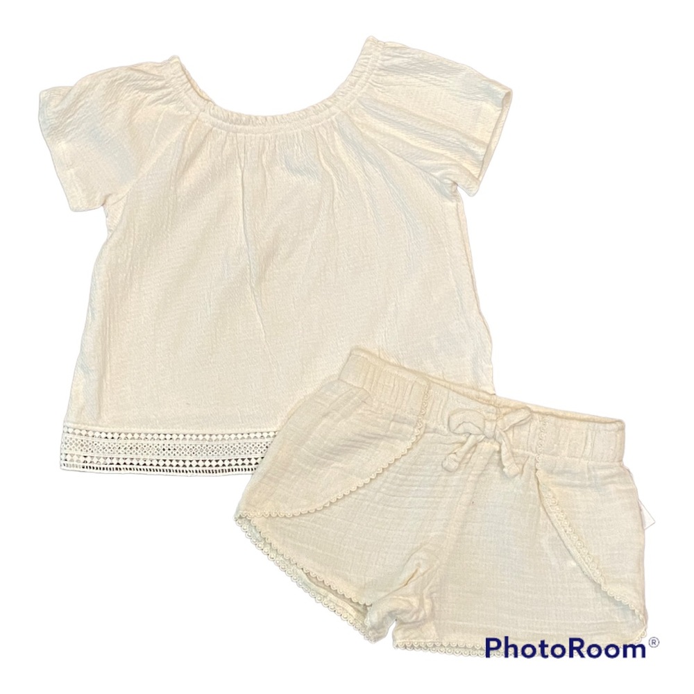 Old Navy gauze cream boho outfit
